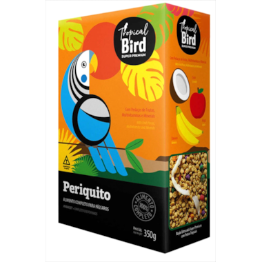 Ração Tropical Bird com Pedaços de Frutas Periquitos 350g