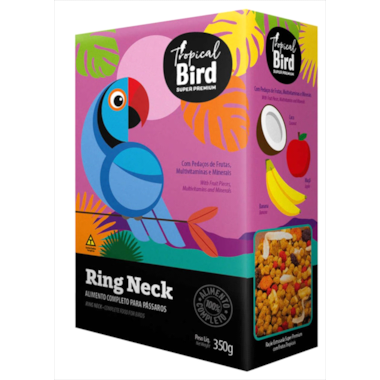 Ração Tropical Bird com Pedaços de Frutas Ring Neck 350g
