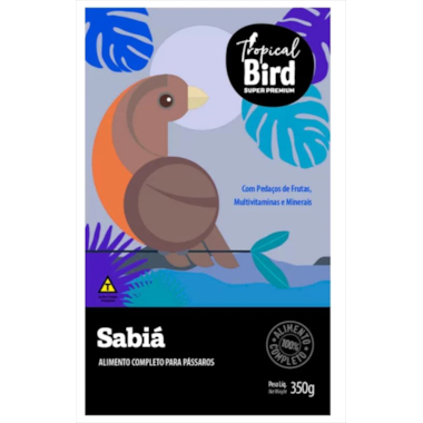 Ração Tropical Bird com Pedaços de Frutas Sabiás 350g