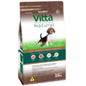 Ração Vitta Natural Frango Cereais Cães Adultos Raças Pequenas 3kg