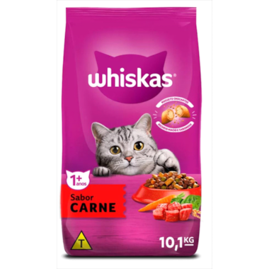 Ração Whiskas Carne Gatos Adultos 10,1kg