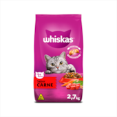Ração Whiskas Carne Gatos Adultos 2,7kg
