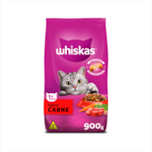 Ração Whiskas Carne Gatos Adultos 900g