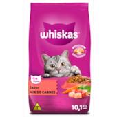 Ração Whiskas Mix de Carnes Gatos Adultos 10,1kg