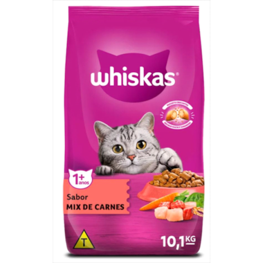 Ração Whiskas Mix de Carnes Gatos Adultos 10,1kg