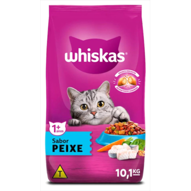 Ração Whiskas Peixe Gatos Adultos 10,1kg