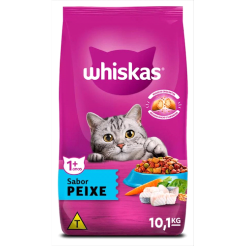 Ração Whiskas Peixe Gatos Adultos 10,1kg