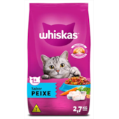 Ração Whiskas Peixe Gatos Adultos 2,7kg