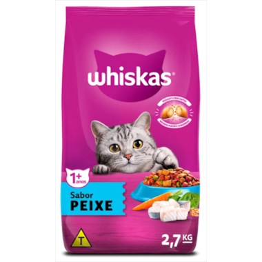 Ração Whiskas Peixe Gatos Adultos 2,7kg
