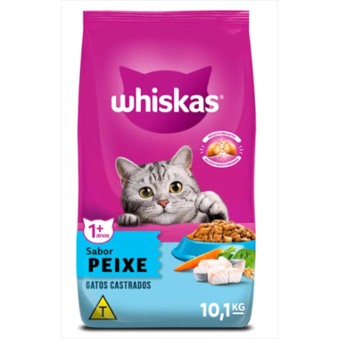 Ração Whiskas Peixe Gatos Adultos Castrados 10,1kg