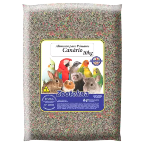 Ração Zootekna Mistura Canários 10kg