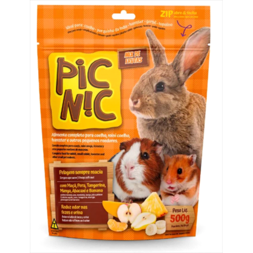 Ração Zootekna Premium Pic Nic Mix Frutas Roedores 500g