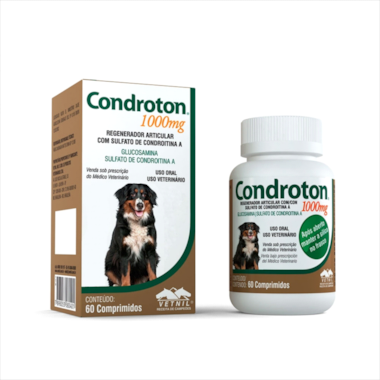 Regenerador Articular Condroton Vetnil 1000mg com 60 Cápsulas