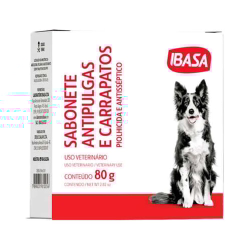 Sabonete Antipulgas Ibasa 80g