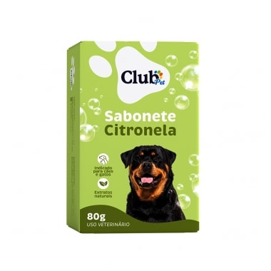 Sabonete Club Pet Mais Citronela 80g