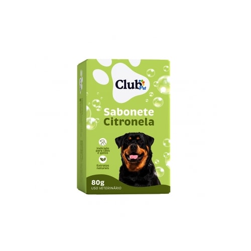 Sabonete Club Pet Mais Citronela 80g
