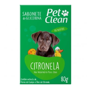 Sabonete Pet Clean Citronela 80g