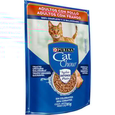 Sachê Cat Chow Frango Gatos Adultos 85g