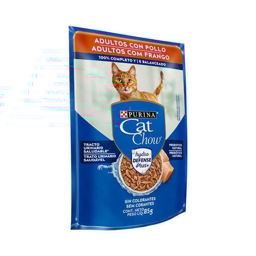 Sachê Cat Chow Frango Gatos Adultos 85g