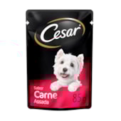 Sache cesar carne assada para caes adultos 85g