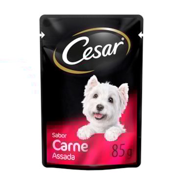 Sache cesar carne assada para caes adultos 85g