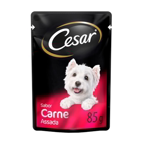 Sache cesar carne assada para caes adultos 85g