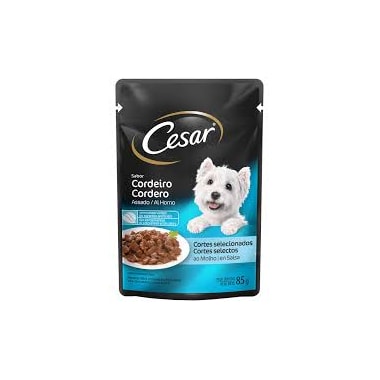 Sache cesar cordeiro assado para caes adultos 85g