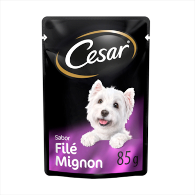 Sache cesar filet mignon para caes adultos 85g