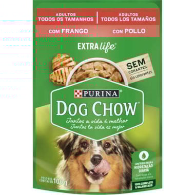 Sachê Dog Chow Frango Cães Adultos 100g