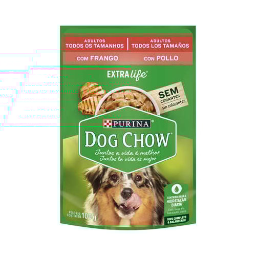 Sachê Dog Chow Frango Cães Adultos 100g
