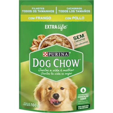 Sachê Dog Chow Frango Cães Filhotes 100g