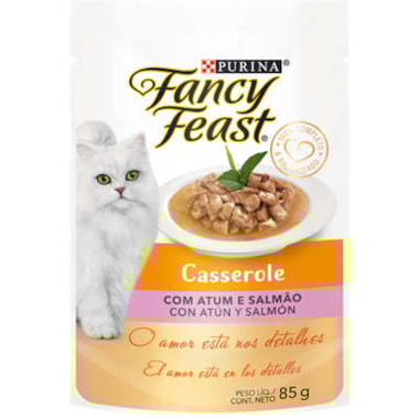 Sachê Fancy Feast Casserole Atum Salmão Gatos Adultos 85g