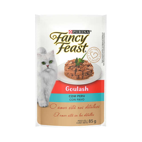 Sachê Fancy Feast Goulash Peru Gatos Adultos 85g