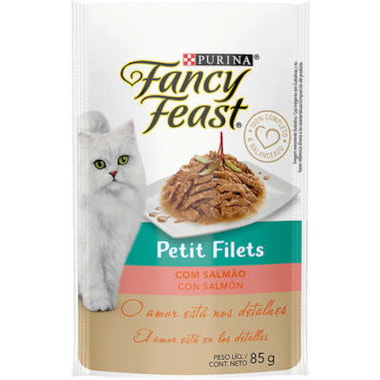 Sachê Fancy Feast Petit Filets Salmão Gatos Adultos 85g