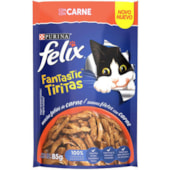 Sachê Felix Fantastic Tiritas Carne Gatos Adultos 85g