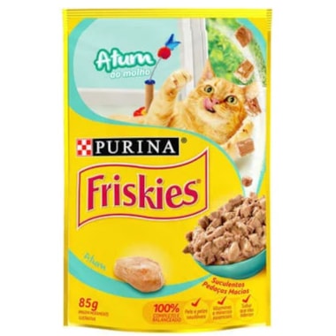 Sachê Friskies Atum ao Molho Gatos Adultos 85g