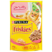 Sachê Friskies Salmão ao Molho Gatos Adultos 85g