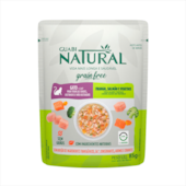 Sachê Guabi Natural Grain Free Salmão Frango Gatos Castrados 85g