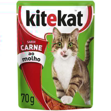 Sachê Kitekat Carne Gatos Adultos 70g