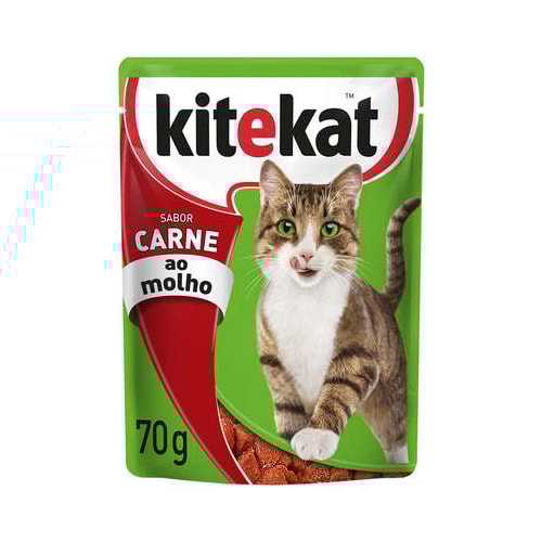 Sachê Kitekat Carne Gatos Adultos 70g