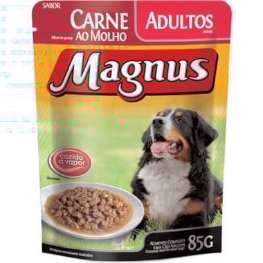 Sachê Magnus Carne Cães Adultos 85g