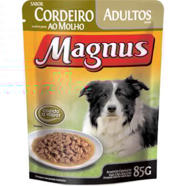 Sachê Magnus Cordeiro ao Molho Cães Adultos 85g