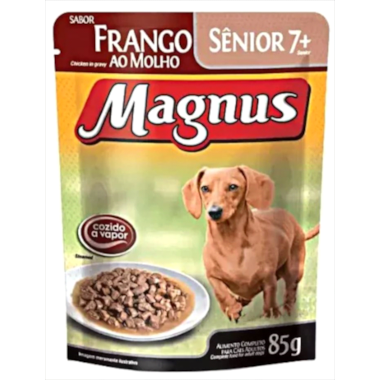 Sachê Magnus Frango Cães Sênior +7 85g