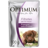 Sachê Optimum Frango Cães Filhotes 100g