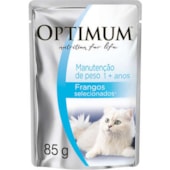 Sachê Optimum Manutenção de Peso Frango Gatos Adultos 85g