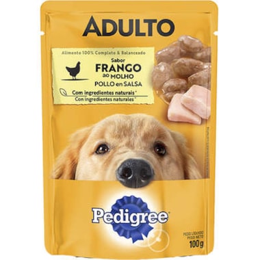 Sachê Pedigree Frango ao Molho Cães Adultos 100g