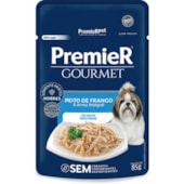 Sachê Premier Gourmet Frango Cães Adultos Raças Pequenas 85g
