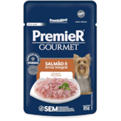 Sachê Premier Gourmet Salmão Cães Adultos Raças Pequenas 85g