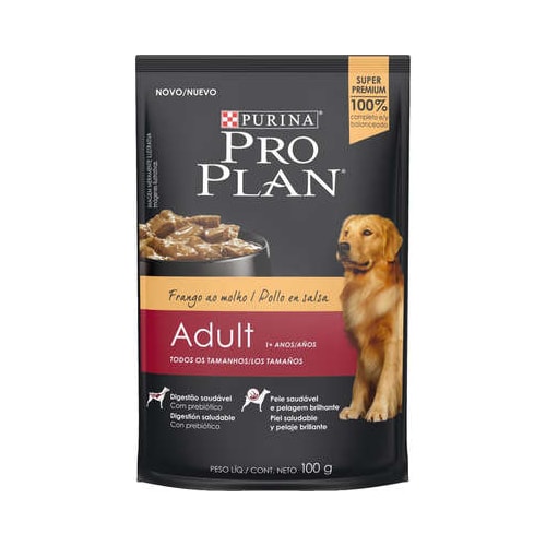 Sachê Pro Plan Frango Cães Adultos 100g