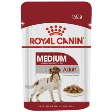 Sachê Royal Canin Medium Cães Adultos Raças Medias 140g